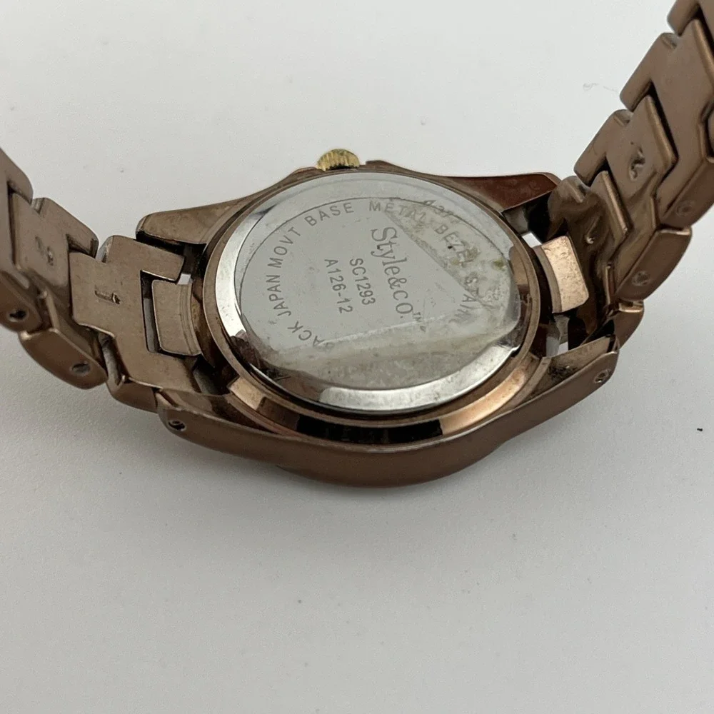 Style & Co. Watch Women‎ 26mm Case Brown 7.25